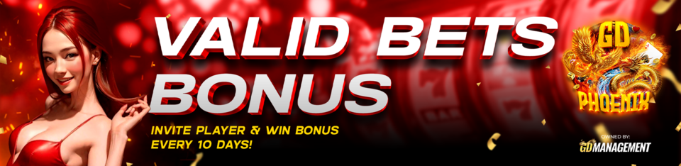 GDPHOENIX888 Casino Valid Bets Cashback Bonus (Rebate)